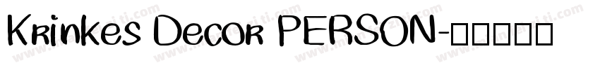 Krinkes Decor PERSON字体转换